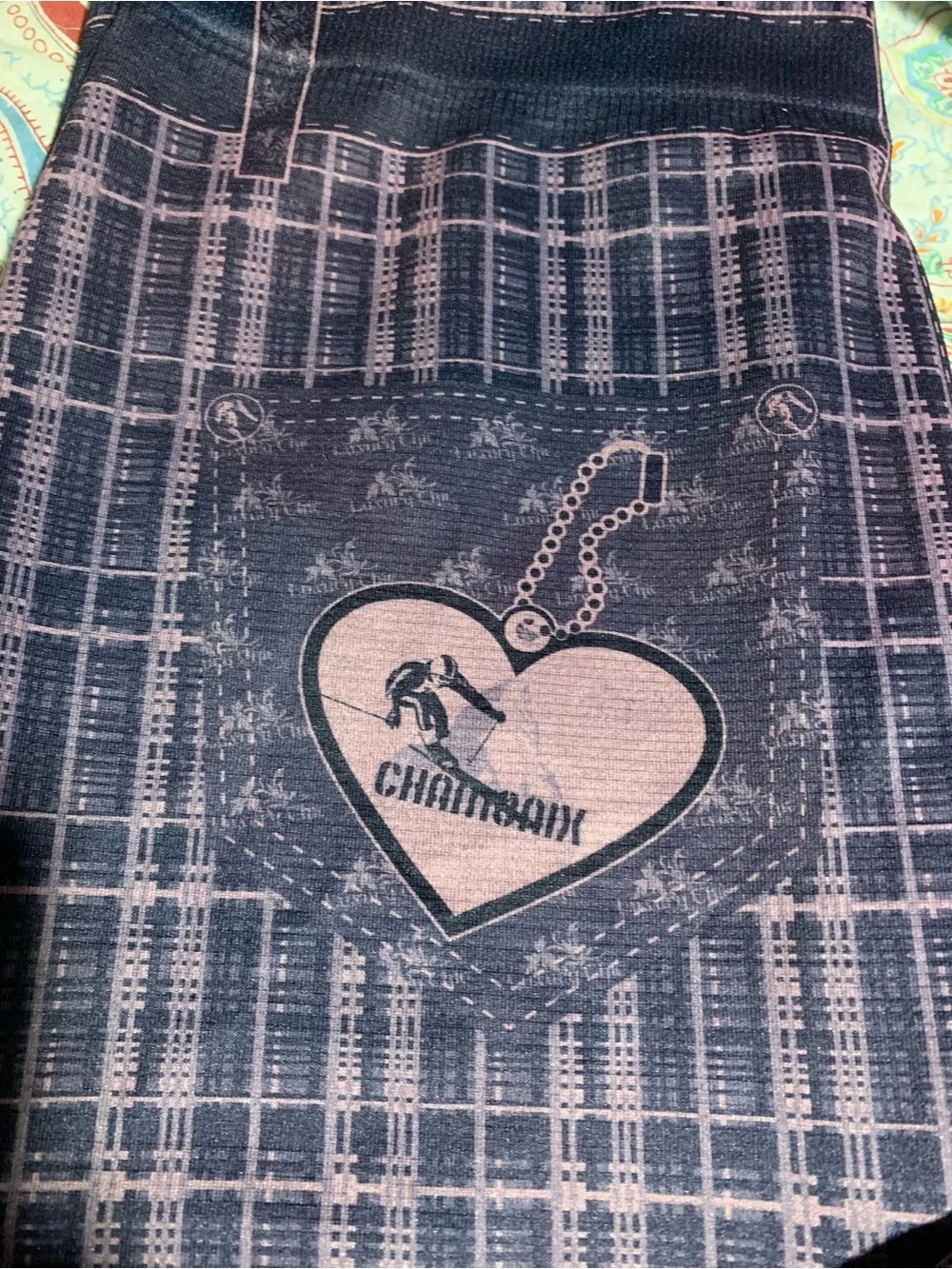 Girls' Pink Plaid Stretch Bottoms